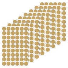 432 Pcs Dia. 21mm/0.8" Hole Cover Stickers, Light Brown