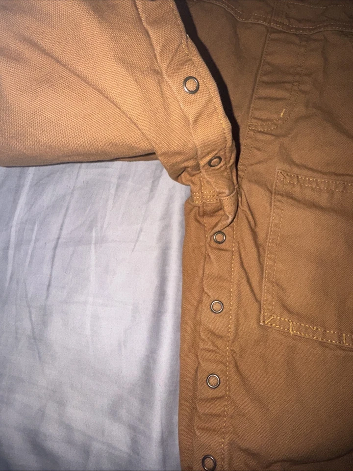 Mono con tirantes de lona infantil Carhartt 9 meses marrón pato Foto 3 de 4