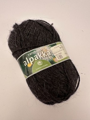 Sandnes Garn Alpakka Yarn In The Charcoal Color