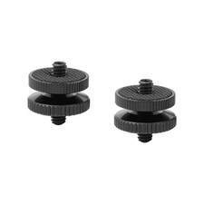 2 PCS 1/4"20 Male Thread Screw Double End Adapter Tripod Mount 2417