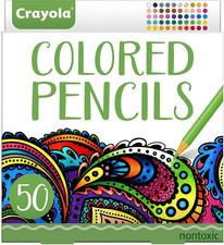 Crayola 50-Count Colored Pencils for Adult Co...
