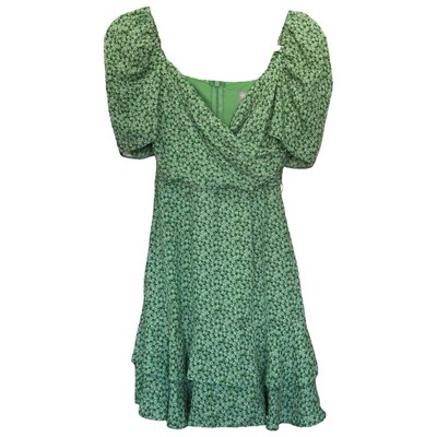 ASOS Women's Short Puff Sleeve Cottagecore Green Floral Mini Dress Sz O | eBay ASOS Women's Short Puff Sleeve Cottagecore Green Floral Mini Dress Sz O | eBay