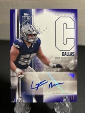 2024 Topps Rookie Class Auto Variation Cooper Beebe Purple #/100 RC Cowboys