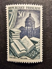 FRANCE TIMBRE PRODUCTION DE LUXE RELIURE ARTS N°971 NEUF ** LUXE MNH 1954