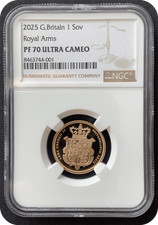 2025 Gold Proof Sovereign NGC PF 70 Ultra Cameo