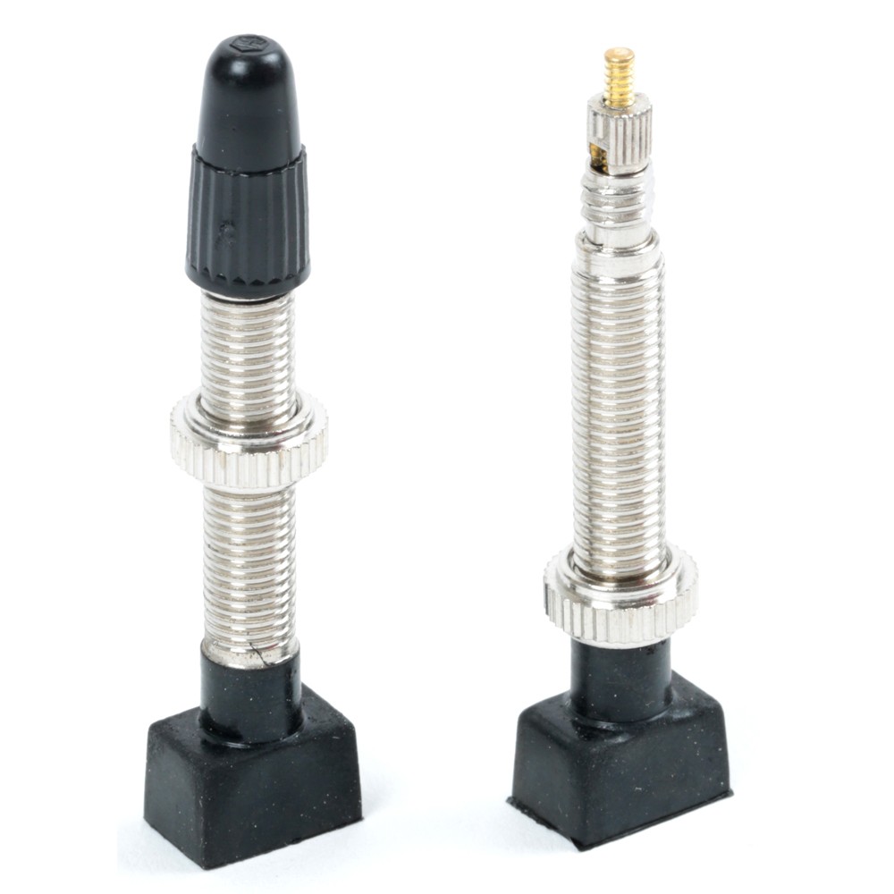 ZEFAL Tubeless Valves Pair, Silver/Black, 45mm
