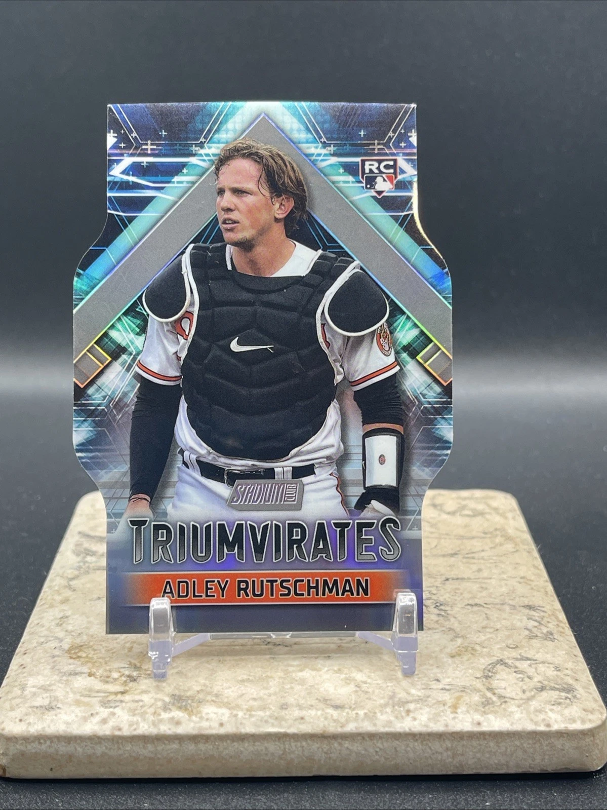 2023 Topps Stadium Club Adley Rutschman Triumvirates Die-Cut Rookie RC 🔥🔥