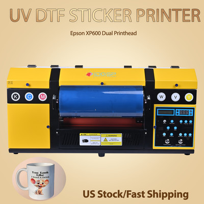 A3 UV DTF printer dual XP600 nozzle for clear adhesive A/B film transfers