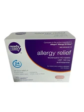 Ready In Case Allergy Relief 70 Caplets - 180 mg Indoor/Outdoor Exp 09/2025