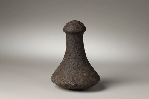 Superb 18th Century Hawaiian Poi Pounder, Basalt, Kailua Kona Provenance