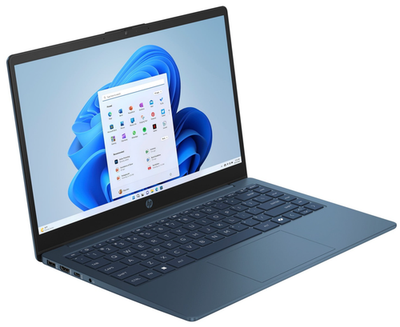 #ad HP Laptop 14quot; HD Quad Core Intel N150 16GB RAM 384GB Storage Webcam Win 11 Blue $289.00