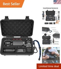 DJI Osmo Pocket 3 Travel Case with Custom Foam  Strap - Lightweight Protection
