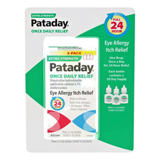 Pataday Extra Strength 3 Bottles - 90 Day Supply - Antihistamine Eye Drops