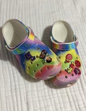 Crocs Classic Clog Kids Tie Dye Multicolor Sl...