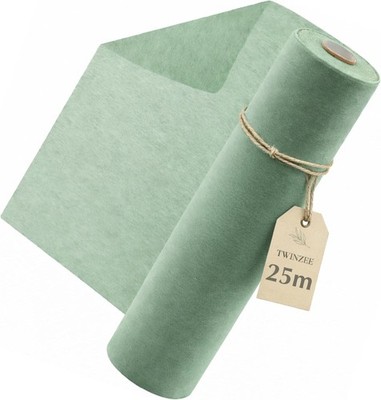 Twinzee - Non-Woven Table Runner Eucalyptus 30 cm x 25 m - Table Runner Christen