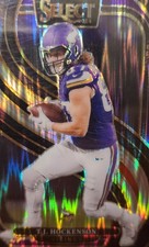 2024 Panini Select - Premier Level T.J. Hockenson #194 Black & Red Shock Prizm