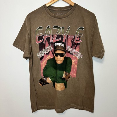 Eazy E Brown Band Tee L Unisex Short Sleeve Graphic Compton Hip Hop Casual