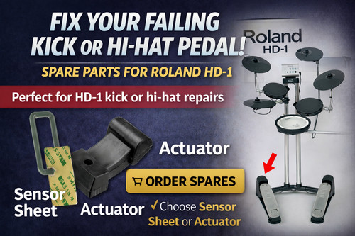 ROLAND HD-1 DRUM KIT @ERSATZTEILE @ Snare Becken Tom Kick HH Klemmmodul Webstuhl