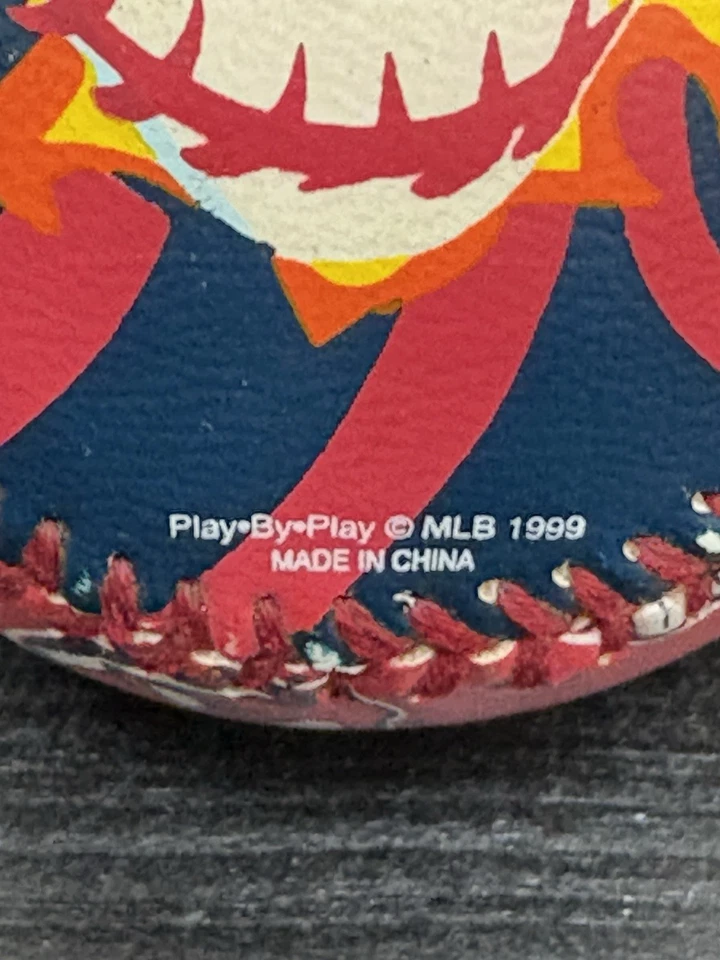 Cleveland Indians Fire Ball Play By Play 1999 Souvenir Baseball Ball - Image 4 of 4