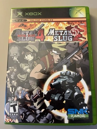 Metal Slug 4 and 5 Xbox CIB Complete OG Xbox
