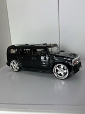 B13 1:18 JADA TOYS HUMMER H2 BLACK GOOD CONDITION 2003