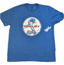 NEW Shelby Cobra Snake Logo T-Shirt Blue Official Mens size XL Ford Mustang NWT