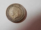 1863 CN Indian Head Penny in about VG condition. Strong rim and coin.