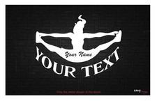Customized CHEERLEADER Decal Sticker- with your NAME