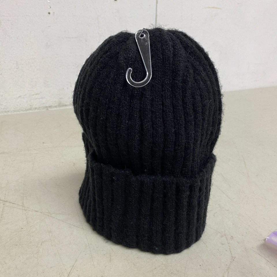 DSG Girls' Core Rib Beanie Black Solid Stylish Trendy OSFM DSGG1010 - Image 4 of 4