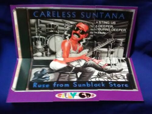2001 Silly CDs Trading Card Puzzle #4 Carlos Santana - Picture 1 of 2