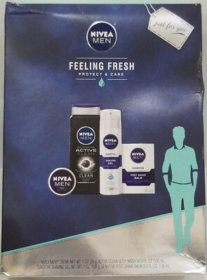 Nivea Men Feeling Fresh Protect And Care 4 Piece Gift Set