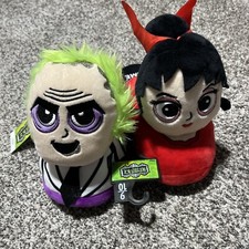 NEW Ground Up Beetle Juice Lydia Deetz Plush Character Slippers Women 9/10