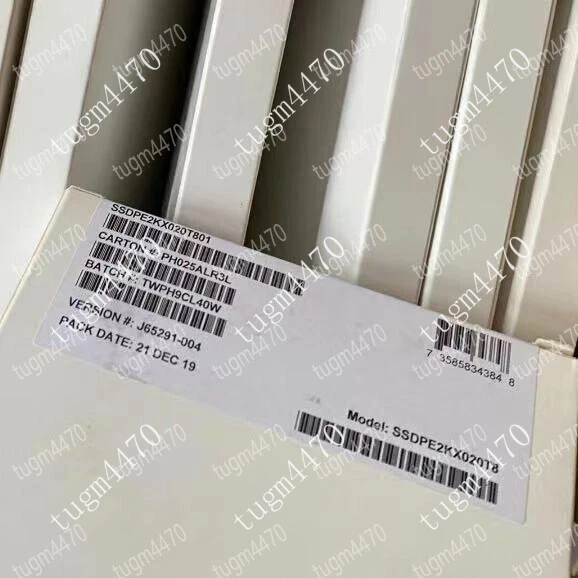 Unidad de estado sólido Intel P4510 Series 2TB SSD DC NVME U.2 SSDPE2KX020T8 Foto 2 de 3