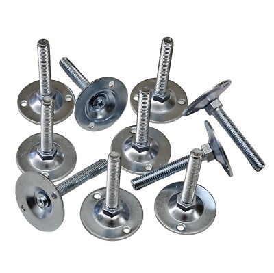 NEU 10x Fußteller M10 / H7 verz. für Regal Fußteil Fuß für Eden Tegometall ITAB*
