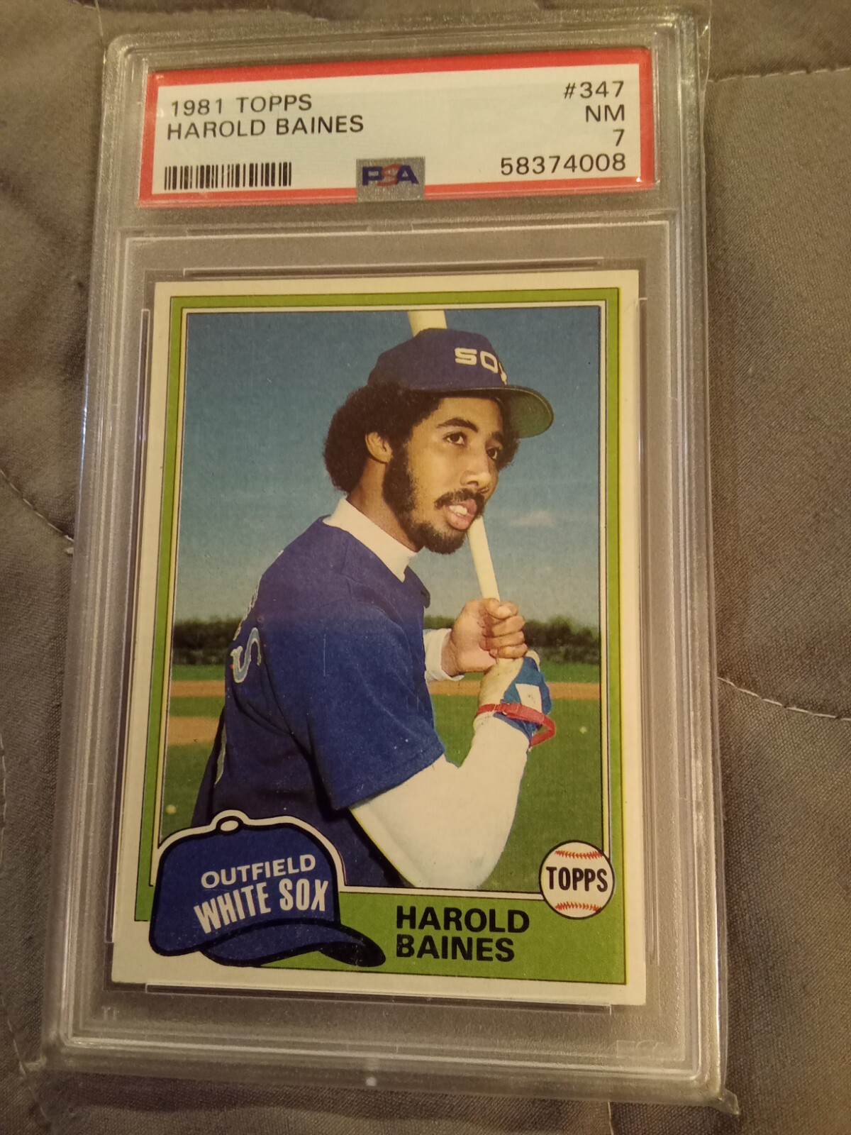 1981 Topps Harold Baines #347 Graded PSA 7 Rookie Baseball Card