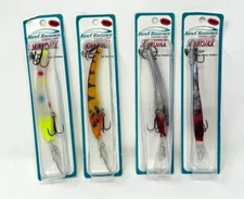 * THE REEF RUNNER * SKINNY STICK ' 300 SERIES ' LOT OF 4 '-TROLLS UP TO 24 FEET