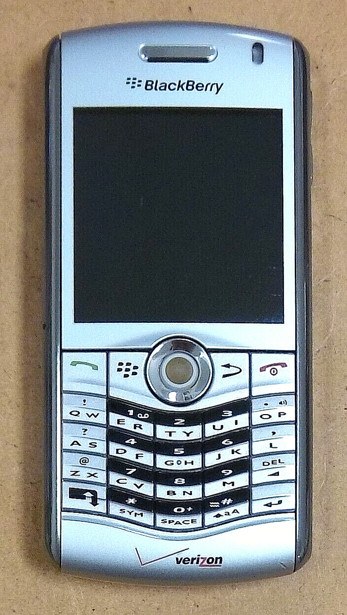 BlackBerry Pearl 8130 - Silver and Gray ( Verizon ) Rare