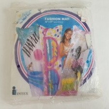 Wet Set Fashion Mat "Let's Boogie" Design Pool Float Lounge Swim Intex 1994 NOS