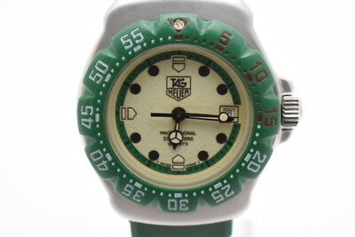 N MINT +++* Vintage TAG HEUER Formula1 372.508 Quartz Cream