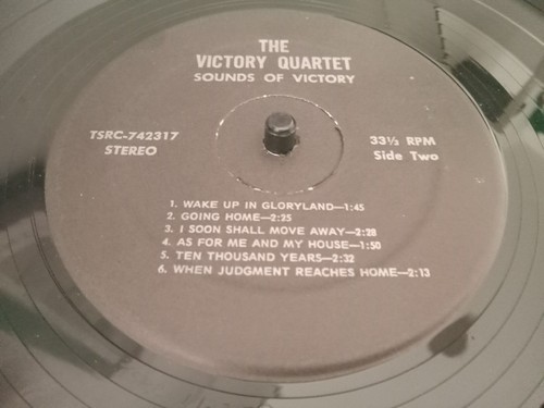 The Victory Quartet Sounds Of Victory LP Bryson City North Carolina Gospel Music - Bild 14 von 14