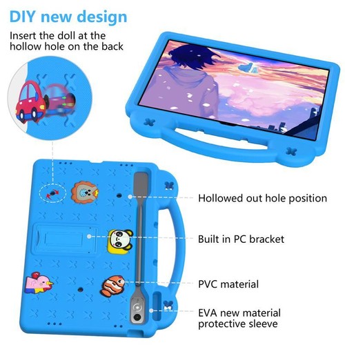 Kids Case Lenovo Tab P12 P11 P11 Plus Shockproof Heavy Duty Tablet Stand Cover - Picture 9 of 24