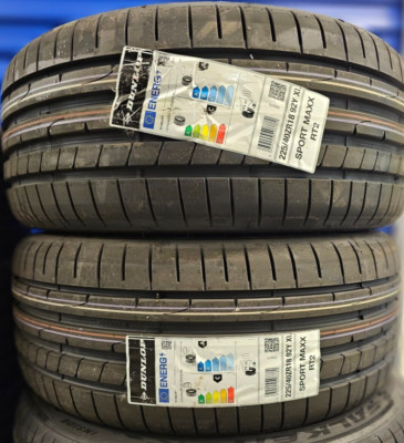 2X NEW DUNLOP SPORTMAXX RT2 225/40 ZR18 XL 92Y UHP CAR TYRES 225