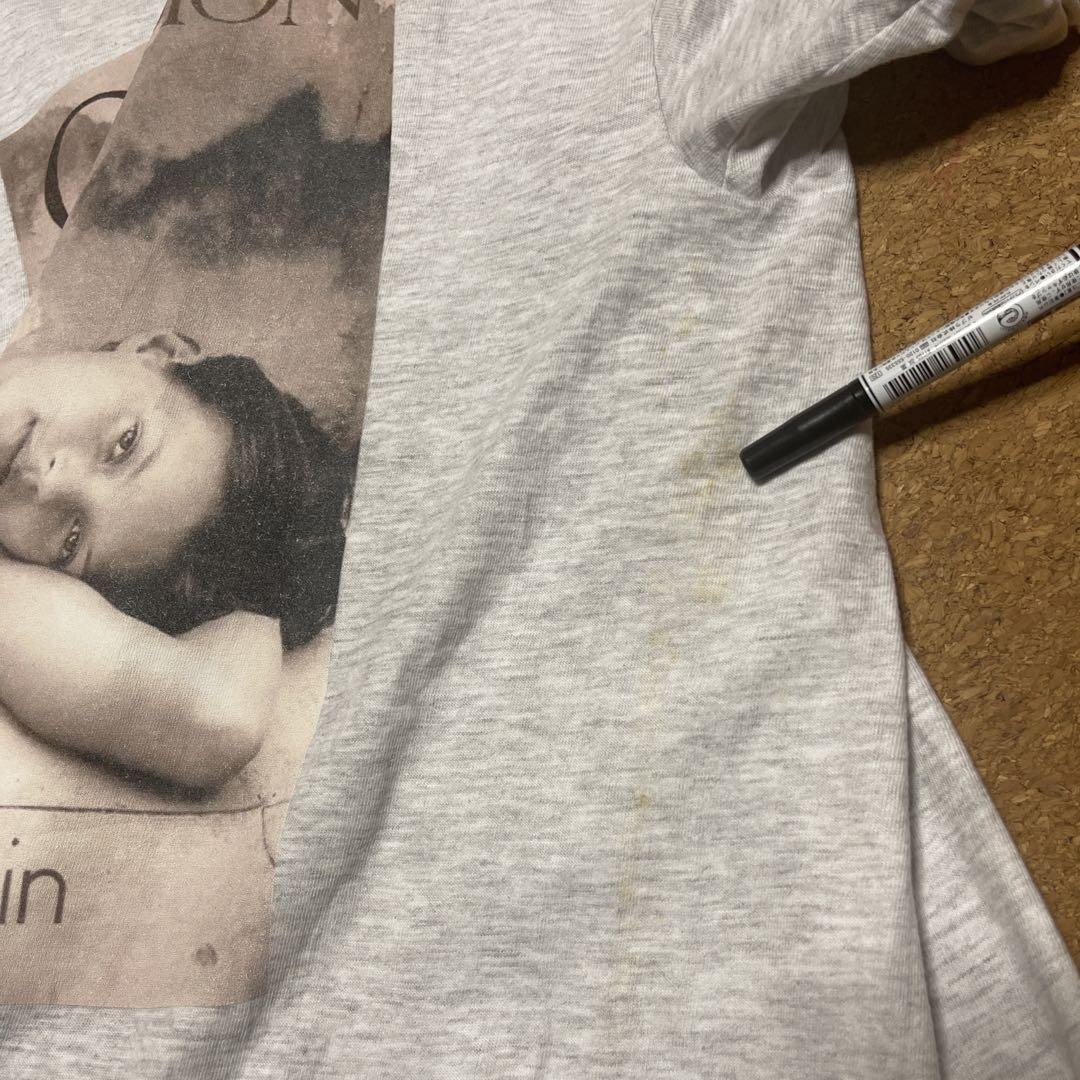 Calvin Klein Obsession Kate Moss T-shirt Pit to pit 20.1 Calvin Klein Obsession Kate Moss T-shirt Pit to pit 20.1