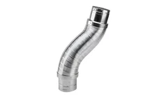 Metal-Fab 4"x60" B-Vent Connector Double Wall Flex Duct Pipe for Gas Furnace