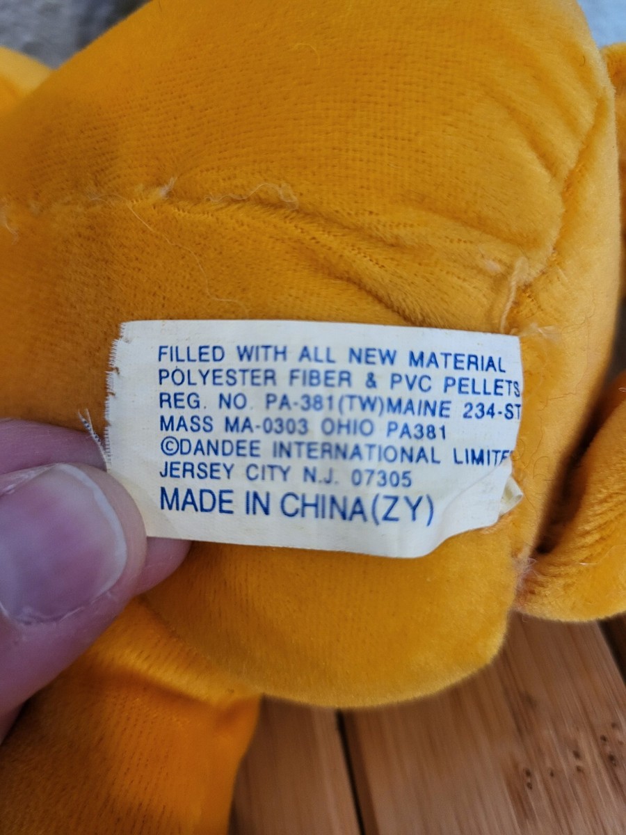 Vintage Dandee Happy 2000 Let's Celebrate Smiley Plush With Tags