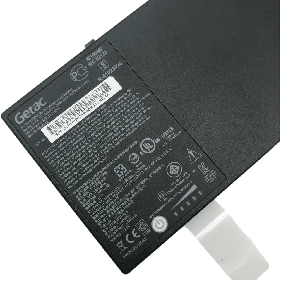 Batería Original F110 Para Getac BP3S1P2160-S BP3S1P2160 G2 G3 G4 441857100001 Foto 3 de 4