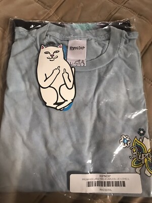 ★国内在庫/即発可*RIPNDIP*新作*PROMISED-LAND袖ロゴTシャツ★ RIPNDIP Promised Land T-shirt (Purple/Blue/Large) | eBay