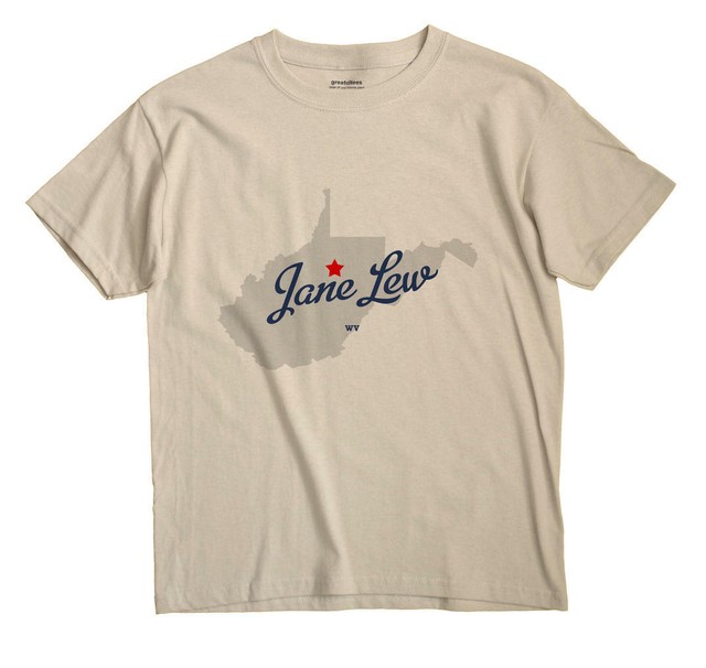 Jane Lew West Virginia WV WVa TShirt MAP eBay