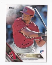 2016 Topps Baseball Socrates Brito Diamondbacks #580 Series 2 RC