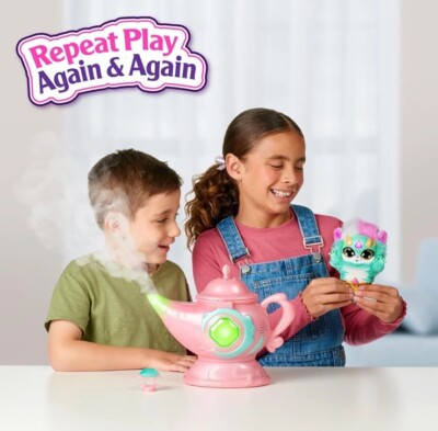 Magic Mixies Genie Lamp with Interactive 8 inch Plush Toy Pet Ring